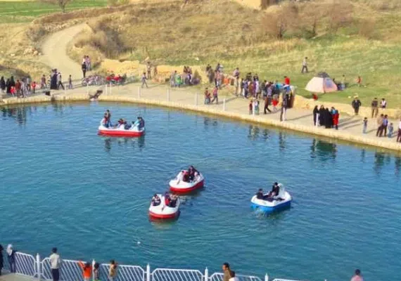 چشمه بالخلی بلاغی شهر گرماب، چشمه ماهی