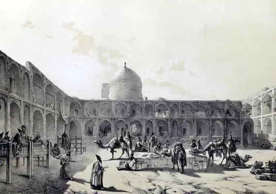 کاروانسرای رضوی، سرای شاه قزوین