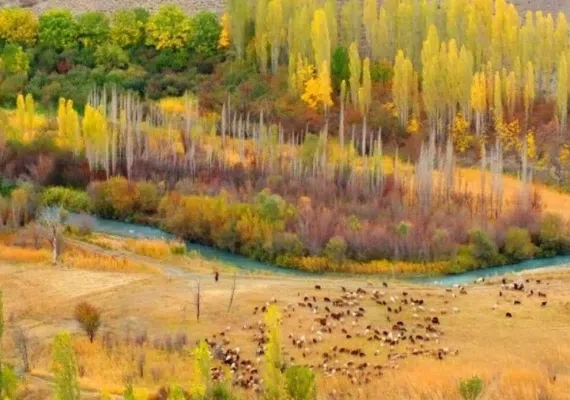 روستای هرانده فیروزکوه، چشم اندازی زیبا از طبیعت