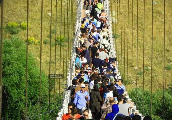 پل معلق مشگین شهر